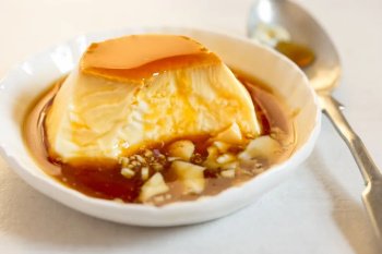 Flan aux oeufs maison au Cooking Chef