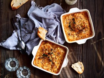 Gratin de radis roses