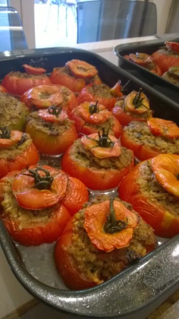 Tomates et courgettes farcies