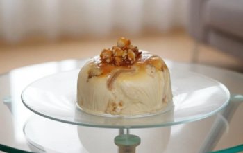Vacherin Dolce de Leche aux noix de Macadamia caramélisées
