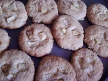 Cookies aux pommes, cannelle et miel