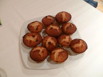 Muffins au Monbazillac et pépites de chocolat