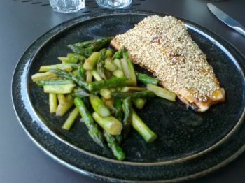 Pavés de saumon caramélisés