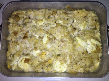 Gratin de cabillaud au curry