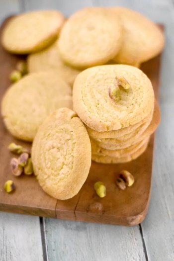 Sablé spirale vanille pistache