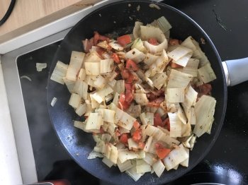 Côtes de blettes à la tomate