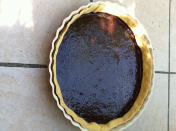 Tarte fondante au chocolat