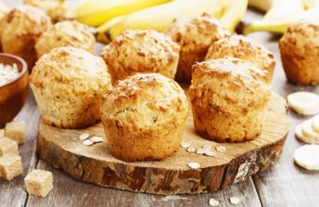 Muffins aux bananes et au gingembre