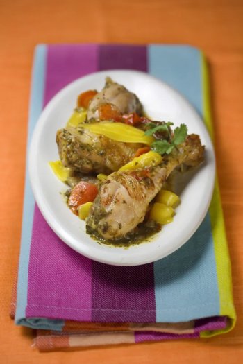 Poule à la sauce aux mangues (Nouvelle-Calédonie)