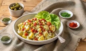 Salade tiède de pommes de terre au bacon