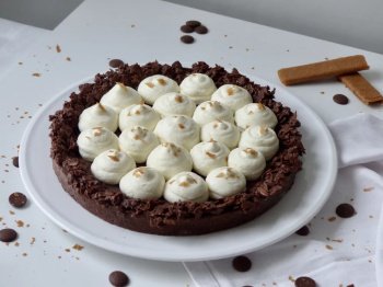 Tarte croustillante double chocolat