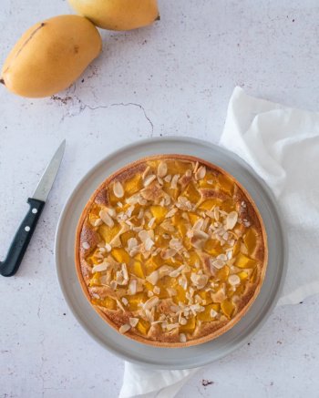 Tarte amandine à la mangue