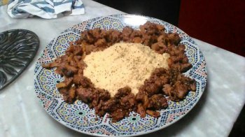 Tajine d'agneau aux abricots secs et aux épices