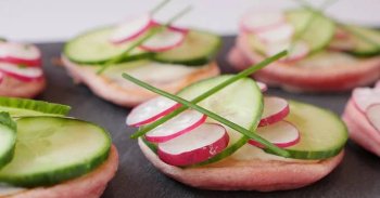 Blinis vegan à la betterave