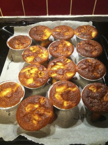 Muffin pomme et chocolat riz soufflé