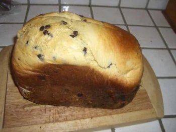 Brioche aux pépites de chocolat à la machine à pain avec poolish