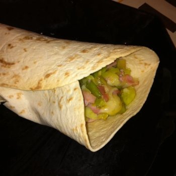 Quesadillas aux poireaux ( wraps chauds)