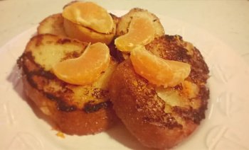 Pain perdu fleur d'oranger et rhum ambré
