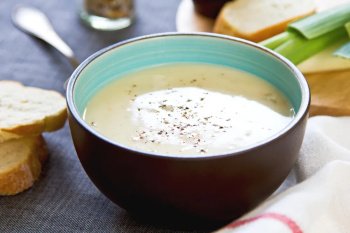 Soupe veloutée au camembert