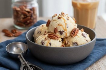 Glace vanille - noix de macadamia