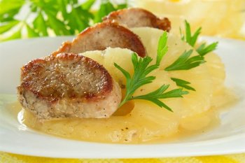 Filet mignon de porc à l'ananas