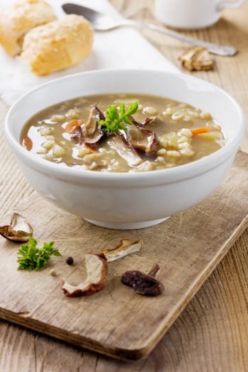 Potage à l'orge et à la viande des grisons au thermomix