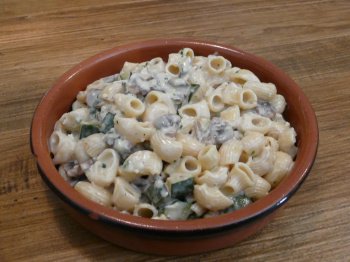 Pâtes sauce camembert