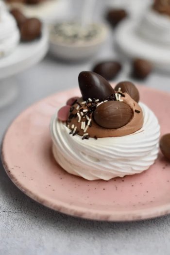 Nids de Pâques meringue & chocolat