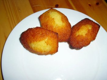 Madeleines miel-citron-gingembre