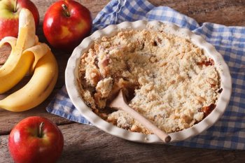 Crumble aux fruits sans farine et sans beurre