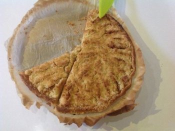 Crumble-tarte aux pommes