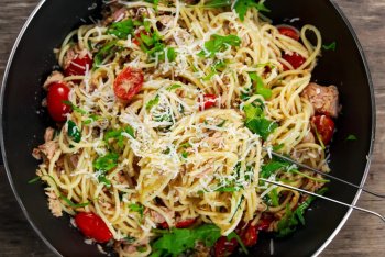 Spaghetti à la roquette