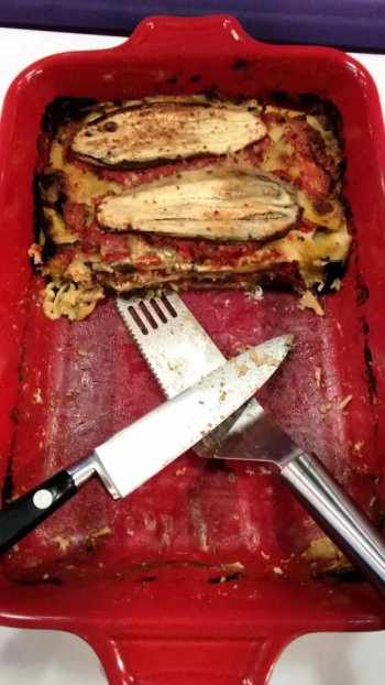 lasagnes végétariennes à la crème de chèvre au pesto