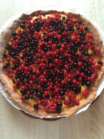 Tarte aux fruits et au fromage blanc préparée de A à Z