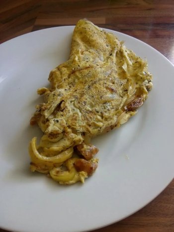 Omelette aux figues séchées
