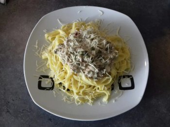 Tagliatelles au thon et câpres
