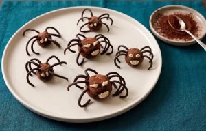 Truffes araignées d’Halloween : les petites bouchées qui font peur