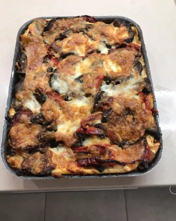 Lasagnes végétariennens aux légumes d'été (courgette, aubergine, poivron, tomates...)