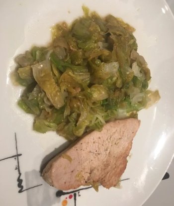 Escalope de dinde et sa salade pain de sucre