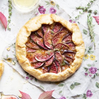 Tarte aux figues et noix