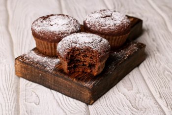 Muffins au cacao et au miel