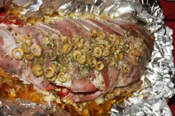 Loup en papillote à l'italienne