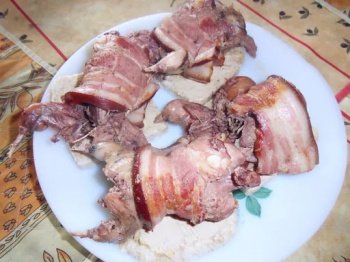 Bécasses dorées et toasts au foie gras