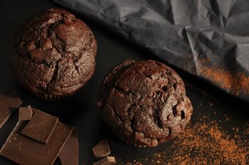 Muffins aux 3 chocolats