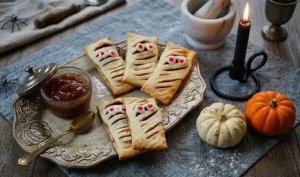 Biscuits momies à la confiture de potiron