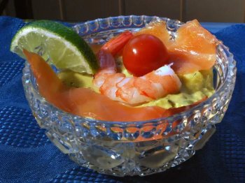 Verrines acidulées au crabe