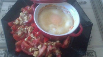 Oeufs cocotte au saumon fumé gratinés