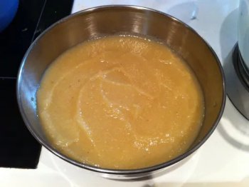 Tarte à la banane et à la compote de pommes