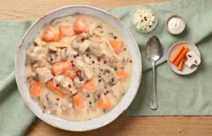 Blanquette de veau à l’ancienne, fondante et crémeuse
