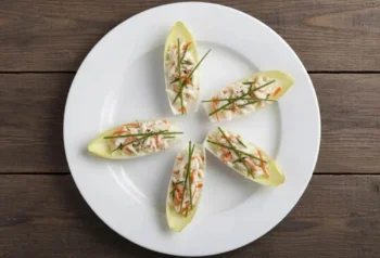 Endives au surimi, sauce crémeuse et légère